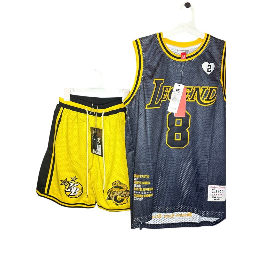 SZ M - Lakers Mamba Jersey & Short Set by HeadGear, New w/ Tags